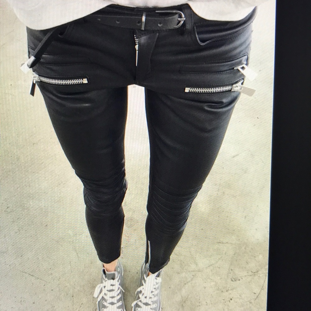 Anine Bing Moto leather pants